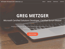 Tablet Screenshot of metzgersolutions.com